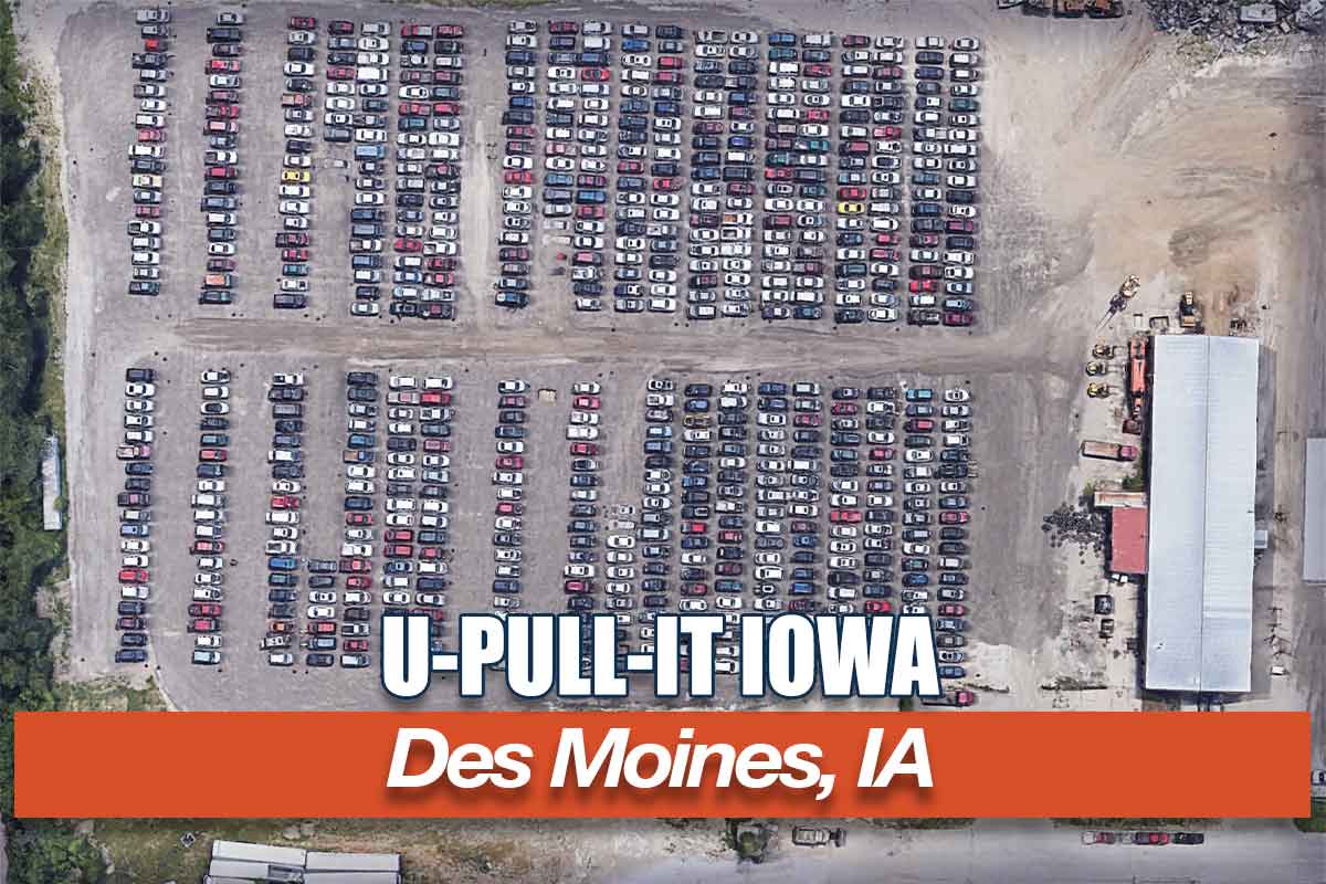 U-Pull-It Used auto parts store at 1600 NE 44th Ave, Des Moines, IA 50313