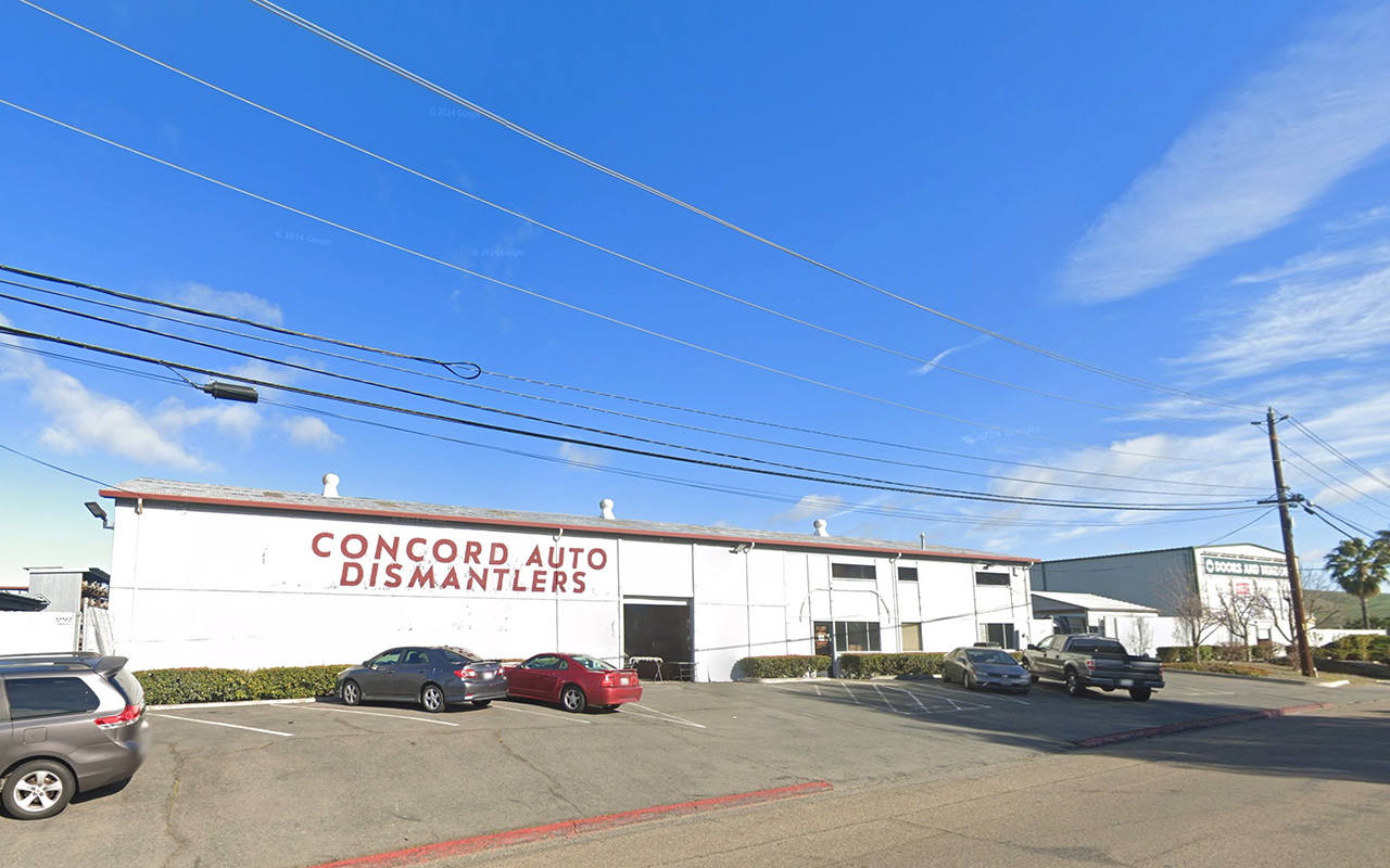 Concord Auto Dismantlers at 2211 Arnold Industrial Way, Concord, CA 94520
