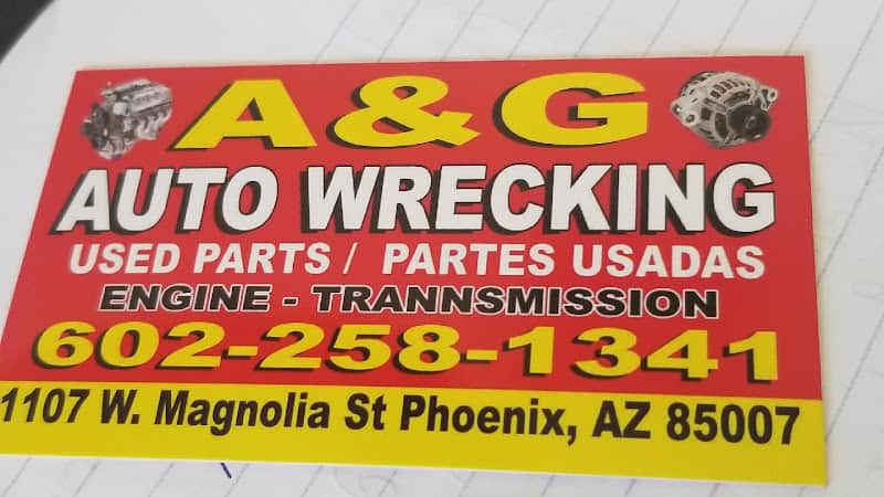 A & G Auto Wrecking Used auto parts store at 1107 W Magnolia St