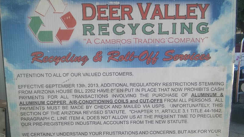 Deer Valley Recycling LLC Recycling center at 2333 W Deer Valley Rd