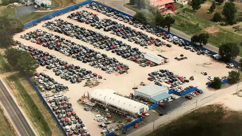 Denton Auto Salvage Inc Salvage yard at 14580 S Topeka Ave