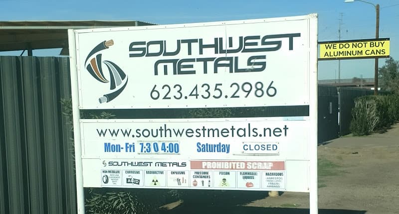 Southwest Metals Recycling center at 6210 N 55th Ave